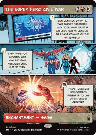 The Super Hero Civil War (Showcase) (308) Foil - Marvel Super Heroes
