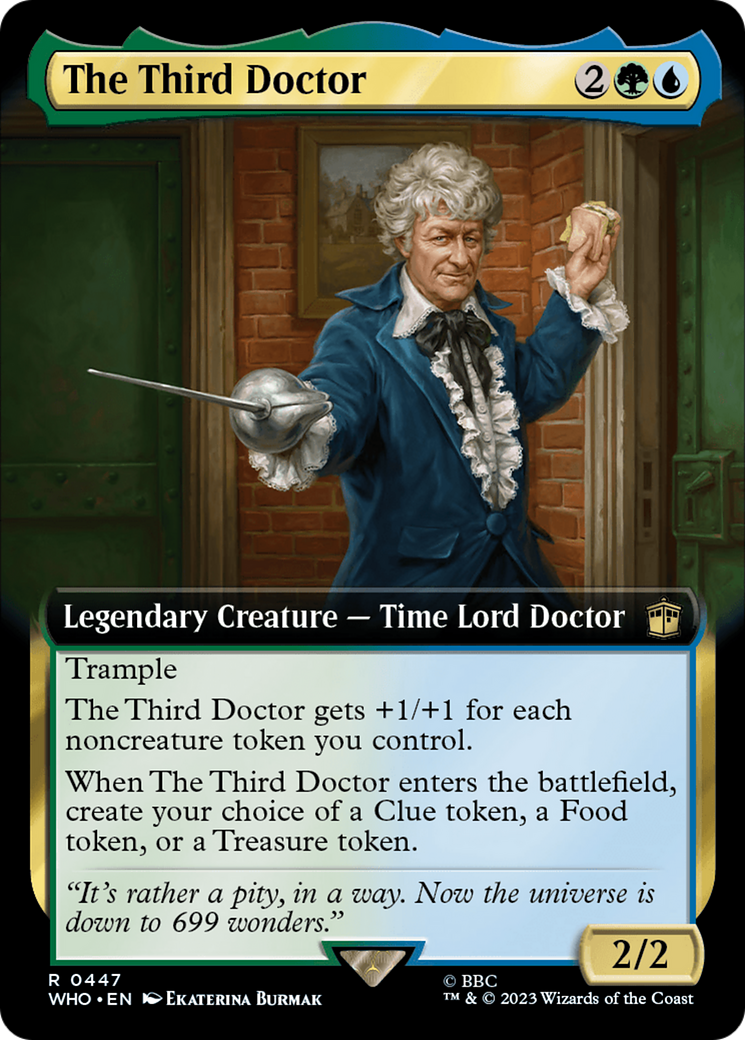 The Third Doctor (Extended Art) (447) Foil - Doctor Who