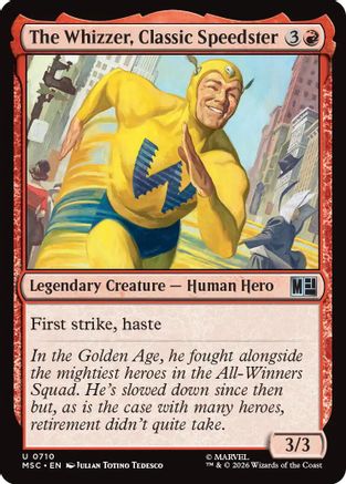 The Whizzer, Classic Speedster (710) - Commander: Marvel Super Heroes