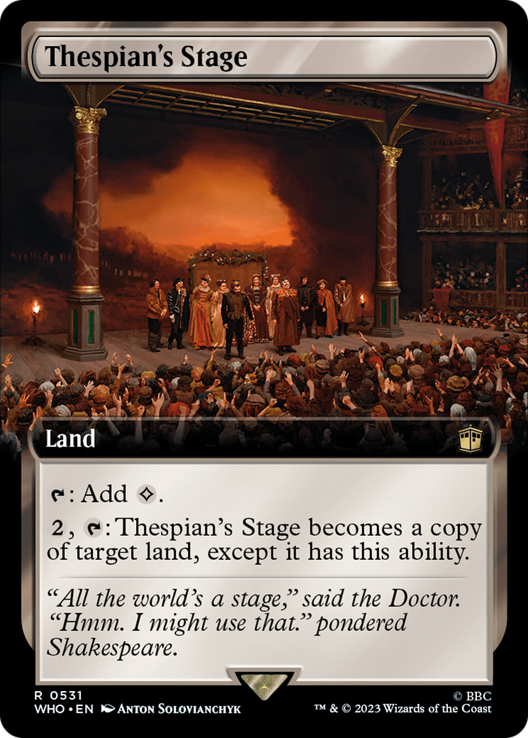 Thespian's Stage (Extended Art) (531) Foil - Doctor Who