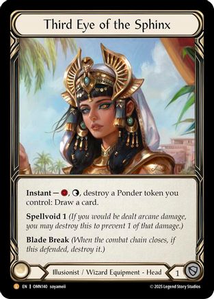 Third Eye of the Sphinx (OMN140) Rainbow Foil - Omens of the Third Age