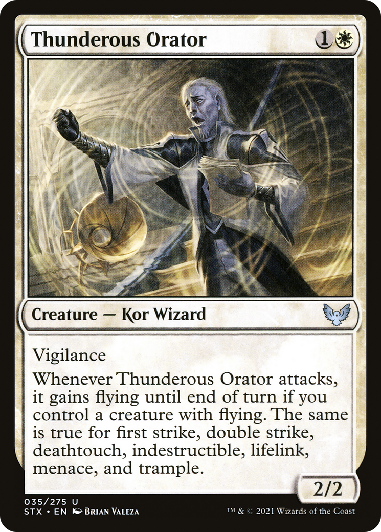 Thunderous Orator (035) - Strixhaven: School of Mages Foil
