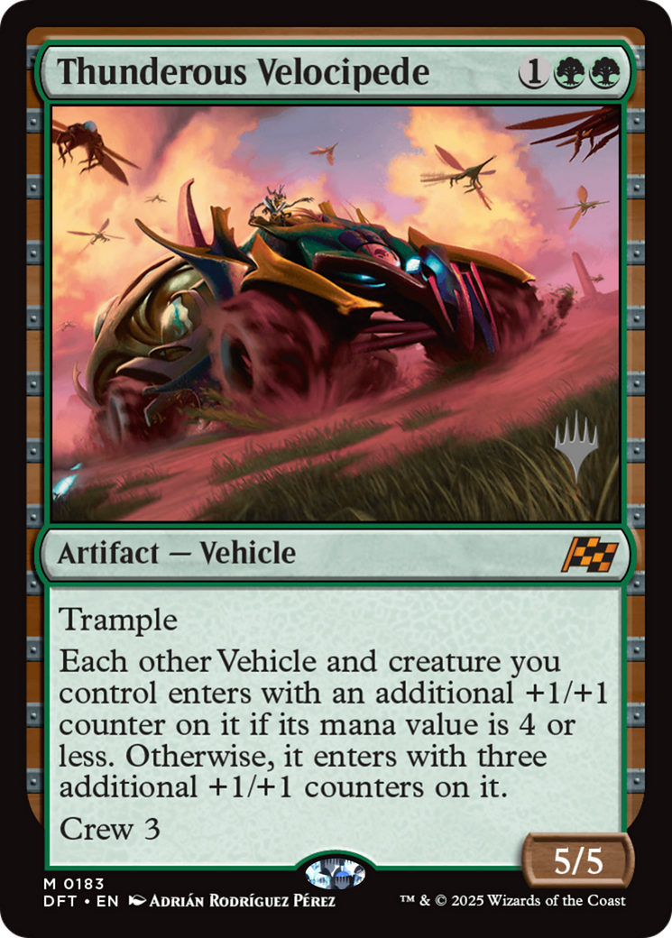 Thunderous Velocipede (Promo Pack) (183) Foil - Aetherdrift