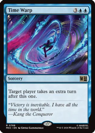 Time Warp (788) Foil - Commander: Marvel Super Heroes