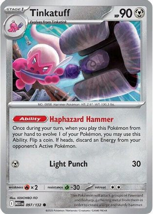 Tinkatuff (97) Reverse Holofoil - Mega Evolution