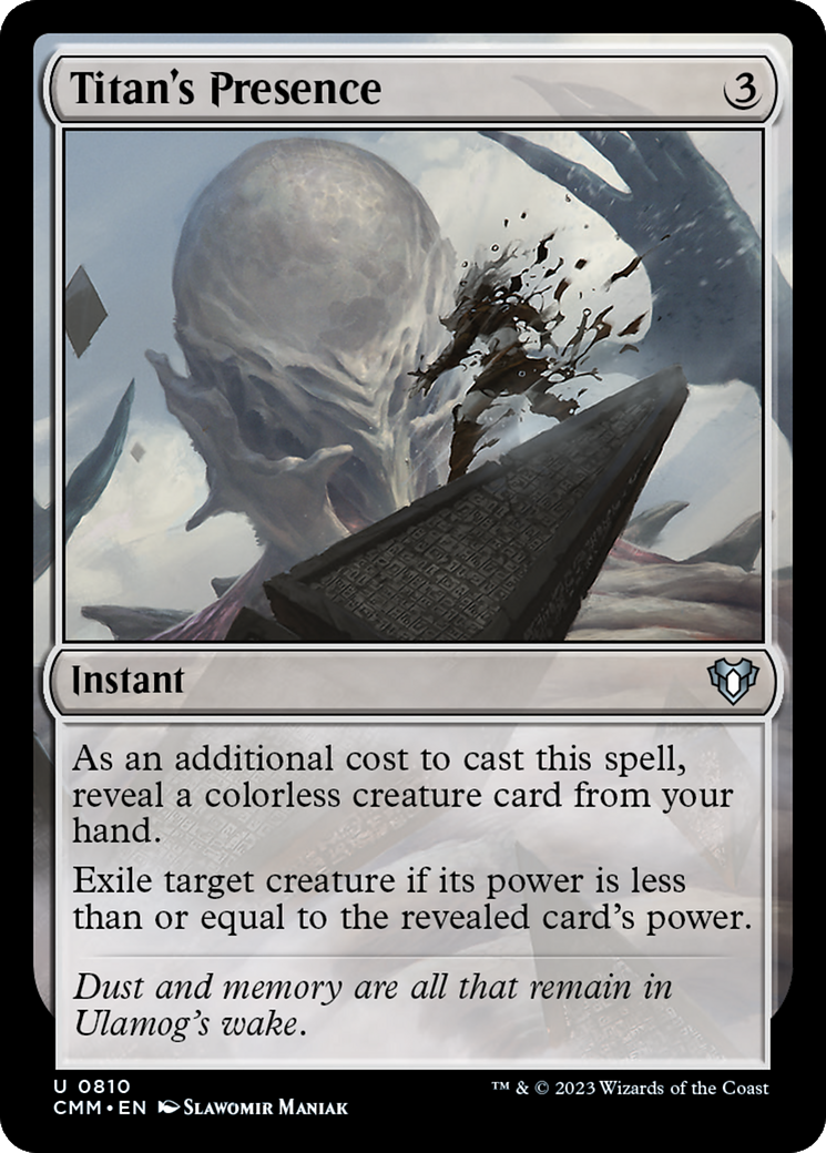 Titan's Presence (810) - Commander Masters