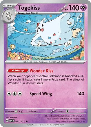 Togekiss (82) Reverse Holofoil - Ascended Heroes