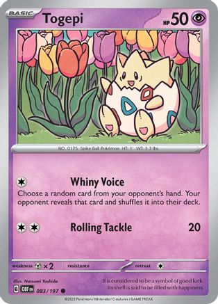 Togepi (83) - Obsidian Flames