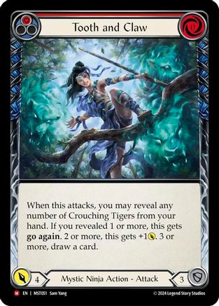 Tooth and Claw (MST051) Rainbow Foil - Part the Mistveil