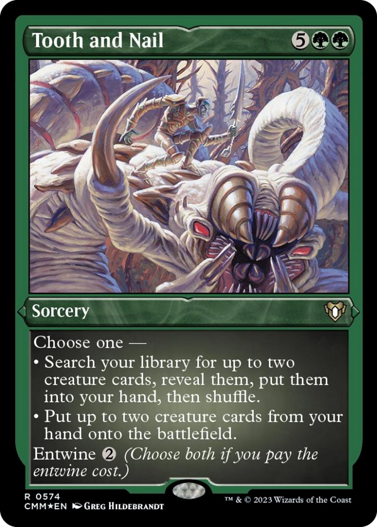 Tooth and Nail (574) Etched Foil - Commander Masters