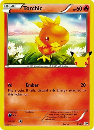 Torchic (11) - McDonalds 25th Anniversary Promos