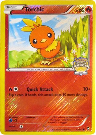 Torchic (City Championships) (12) Reverse Holofoil - League & Championship Cards