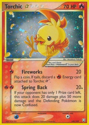 Torchic Star (108) Holofoil - Team Rocket Returns