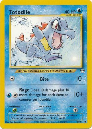 Totodile (80) (Unlimited) - Neo Genesis