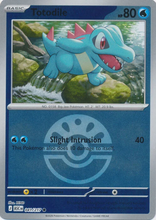 Totodile (Friend Ball) (41) Reverse Holofoil - Ascended Heroes
