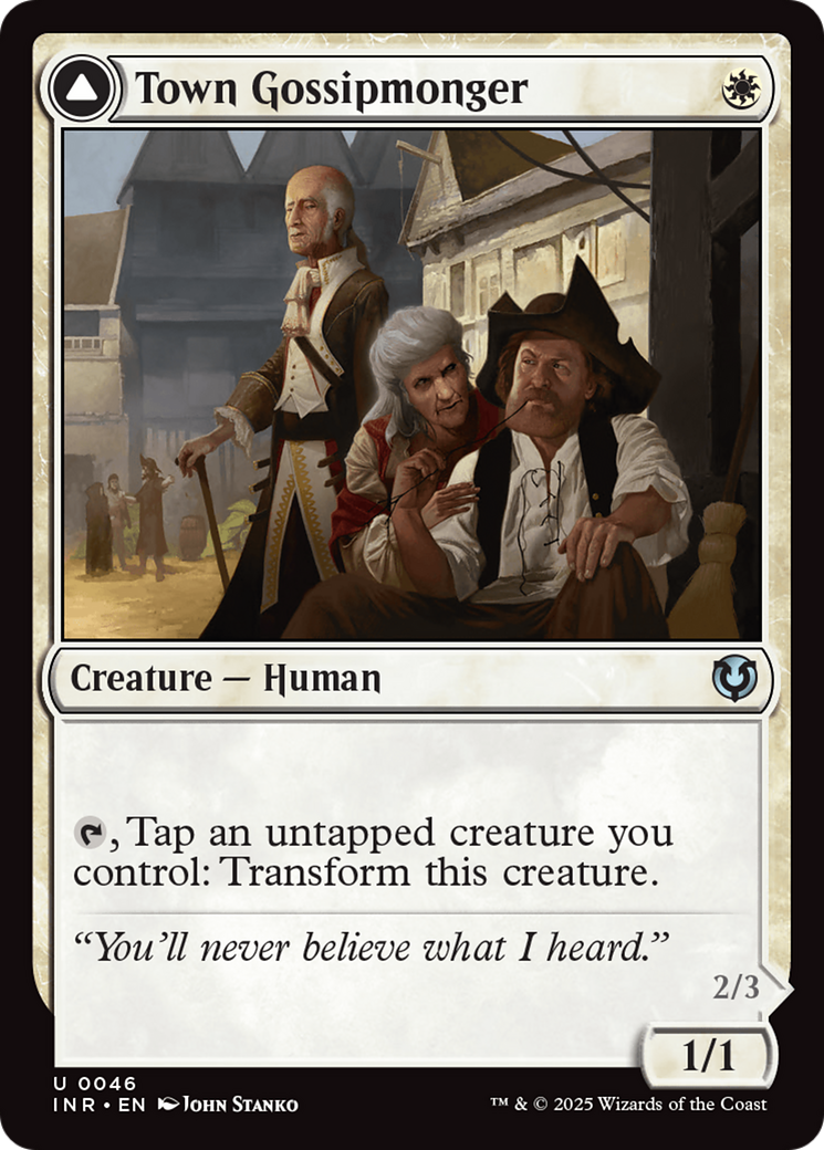 Town Gossipmonger // Incited Rabble (046) Foil - Innistrad Remastered