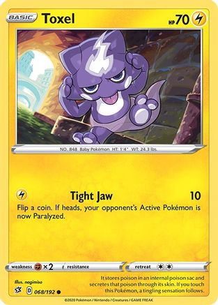 Toxel (68) Reverse Holofoil - Rebel Clash