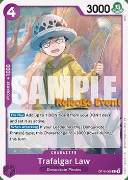 Trafalgar Law (OP16-068) Release Event Cards