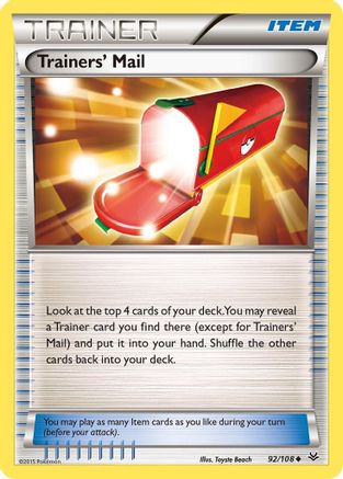 Trainers' Mail (92) Reverse Holofoil - Roaring Skies