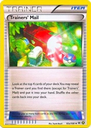 Trainers' Mail (92a) Holofoil - Roaring Skies