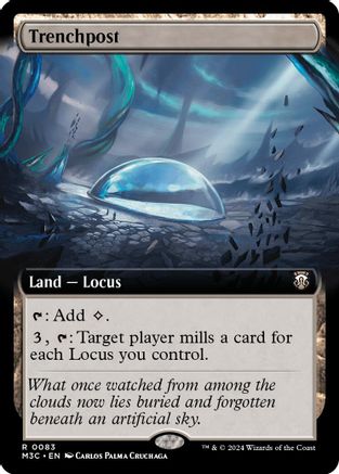 Trenchpost (Extended Art) (083) Ripple Foil - Commander: Modern Horizons 3