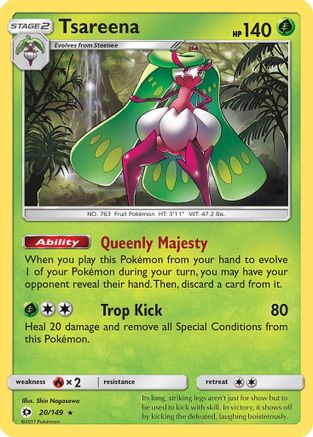 Tsareena (20) Reverse Holofoil - Sun & Moon