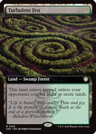 Turbulent Fen (Extended Art) (103) - Commander: Secrets of Strixhaven