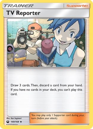 TV Reporter (149) Reverse Holofoil - Celestial Storm
