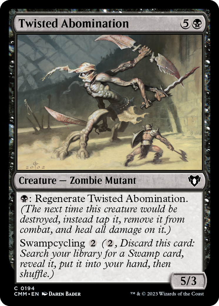 Twisted Abomination (194) Foil - Commander Masters