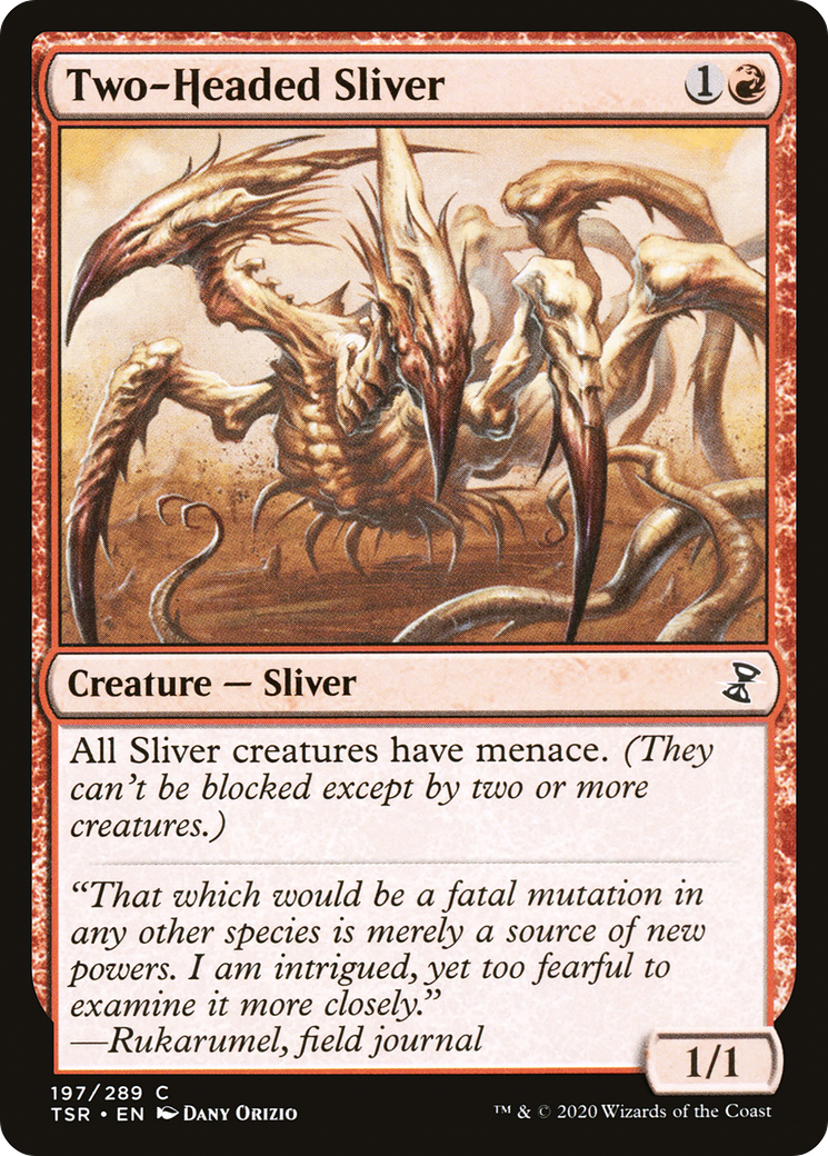 Two-Headed Sliver (197) - Time Spiral Remastered Foil