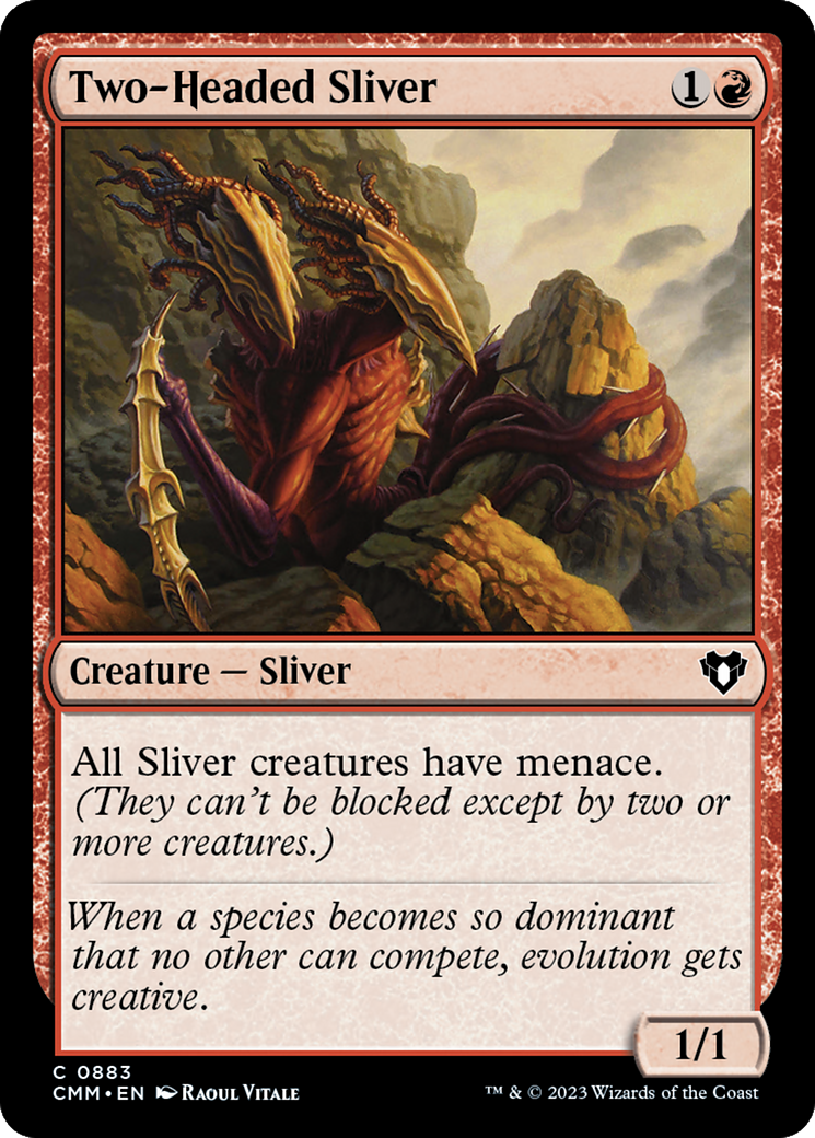 Two-Headed Sliver (883) - Commander Masters