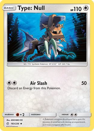 Type: Null (183) Reverse Holofoil - Cosmic Eclipse