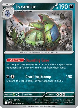 Tyranitar (95) Reverse Holofoil - Journey Together