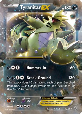 Tyranitar EX (42) Holofoil - Ancient Origins