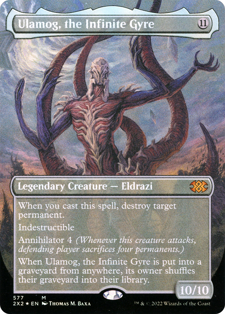 Ulamog, the Infinite Gyre (Borderless) (577) Textured Foil - Double Masters 2022