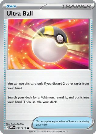Ultra Ball (213) Reverse Holofoil - Ascended Heroes