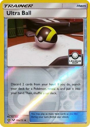 Ultra Ball (League Cup) (68a) Reverse Holofoil - League & Championship Cards