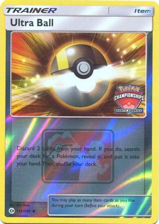 Ultra Ball (North America Championships) (135) Reverse Holofoil - Sun & Moon