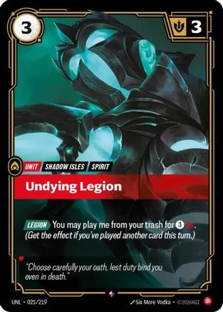 Undying Legion (025) Foil - Unleashed