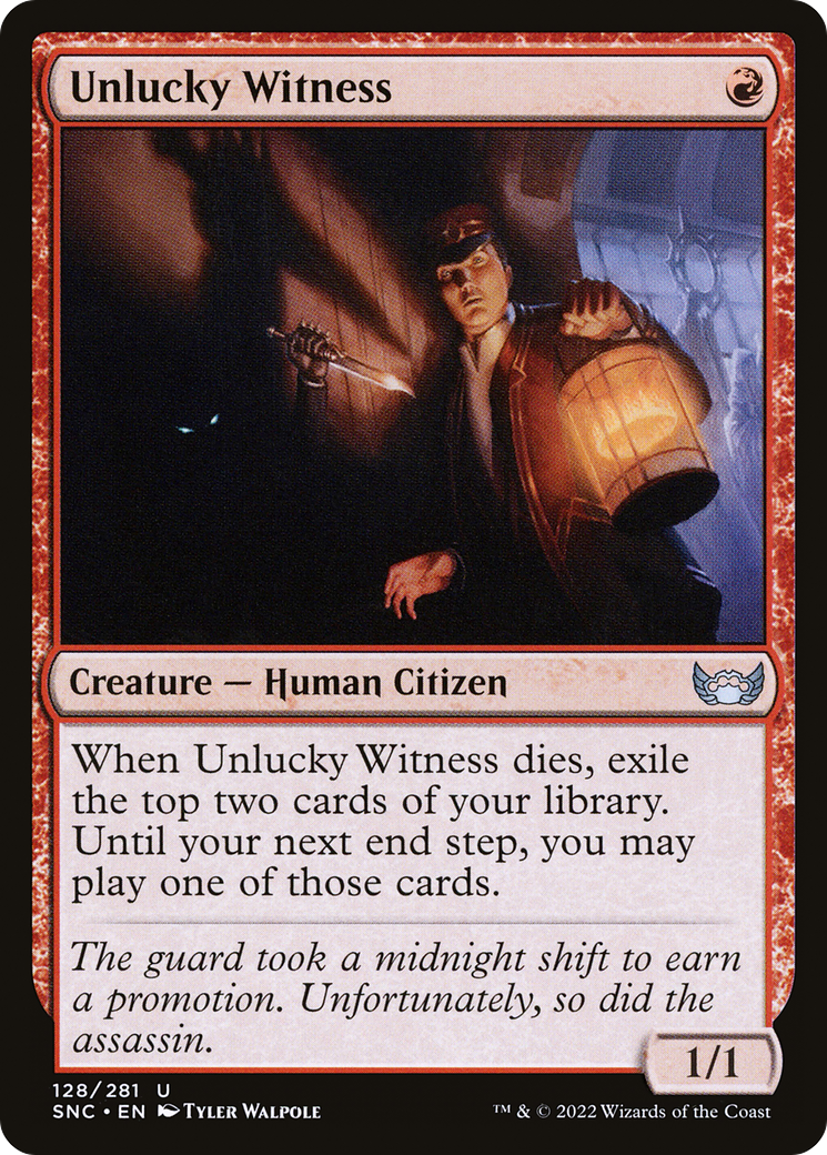 Unlucky Witness (128) - Streets of New Capenna Foil