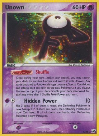 Unown (F) Holofoil - Unseen Forces