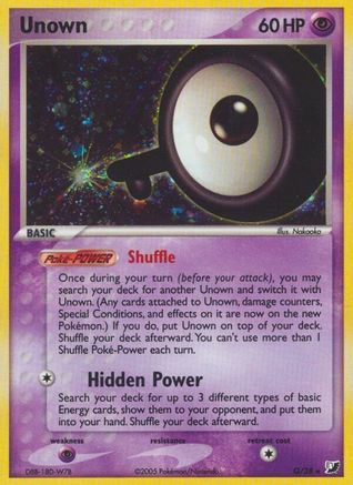 Unown (Q) Holofoil - Unseen Forces