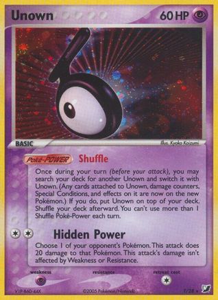 Unown (T) Holofoil - Unseen Forces