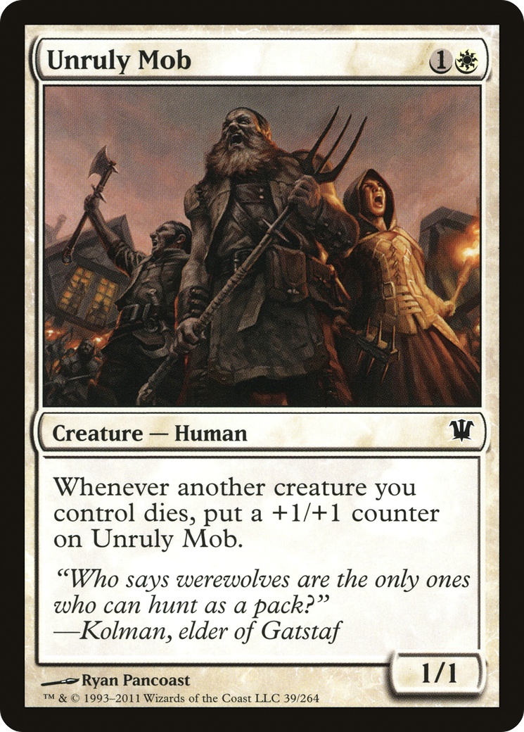 Unruly Mob (039) Foil - Innistrad