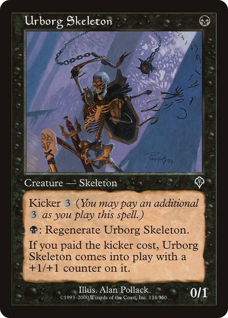 Urborg Skeleton (134) Foil - Invasion