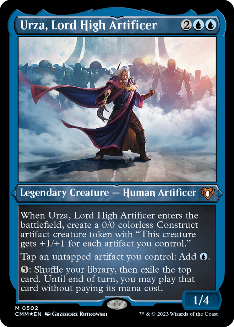 Urza, Lord High Artificer (502) Etched Foil - Commander Masters