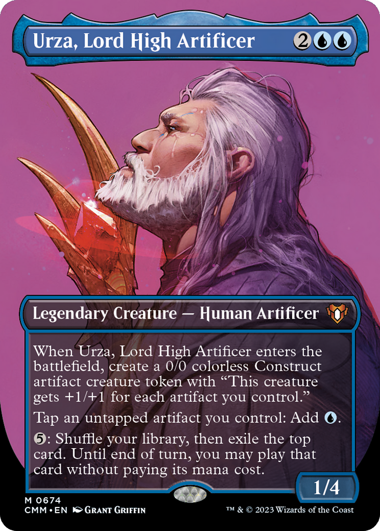 Urza, Lord High Artificer (Borderless) (674) Foil - Commander Masters