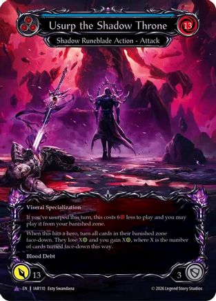 Usurp the Shadow Throne (Marvel) (IAR110) Cold Foil - Usurp the Shadow Throne