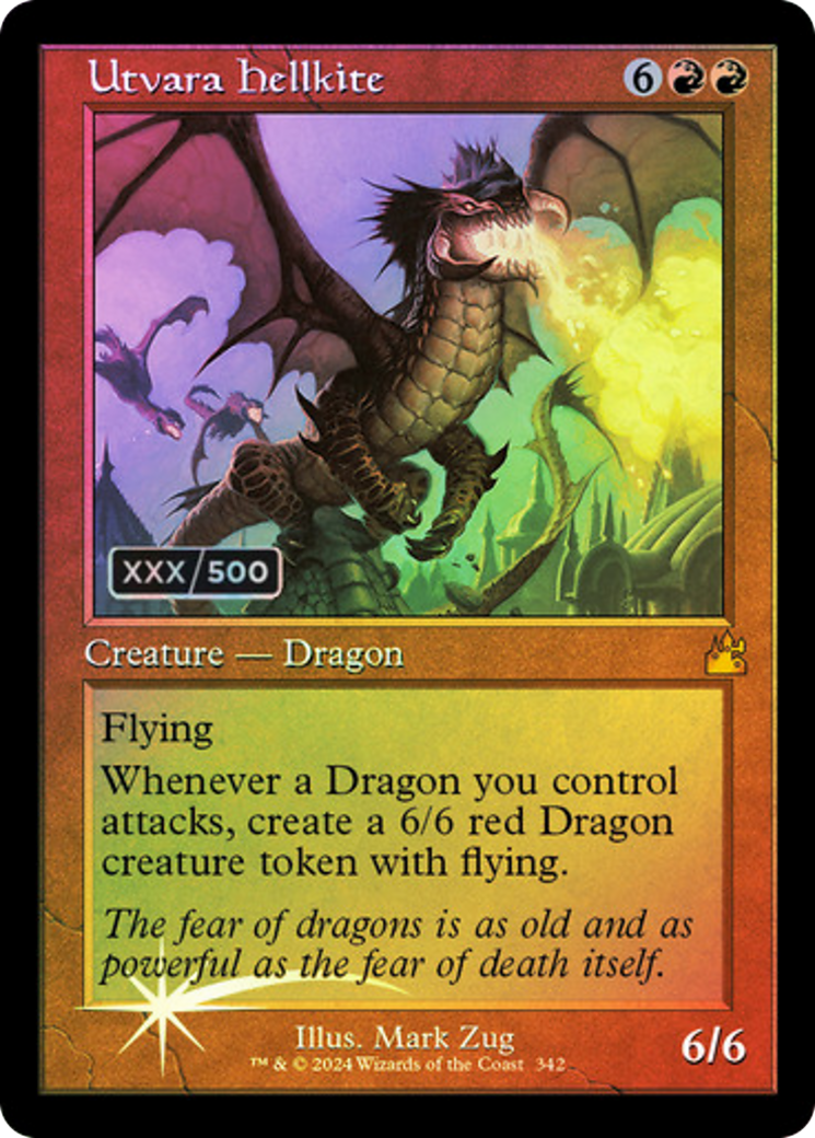 Utvara Hellkite (Retro) (Serial Numbered) (342) Foil - Ravnica Remastered