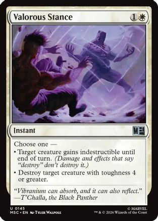 Valorous Stance (145) Surge Foil - Commander: Marvel Super Heroes